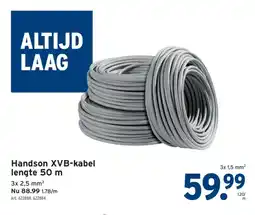 GAMMA Handson XVB-kabel lengte 50 m aanbieding