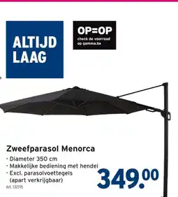 GAMMA Zweefparasol Menorca aanbieding