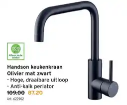 GAMMA Handson keukenkraan Olivier mat zwart aanbieding