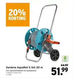 GAMMA Gardena AquaRoll S Set 20 m aanbieding