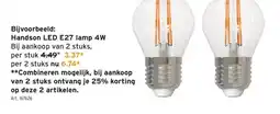 GAMMA Handson LED E27 lamp 4W aanbieding