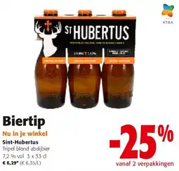 Colruyt Sint-Hubertus Tripel blond abdijbier aanbieding