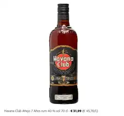Colruyt Havana Club Añejo 7 Años rum 40 % vol 70 cl aanbieding