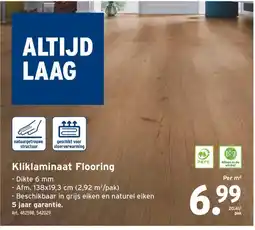 GAMMA Kliklaminaat Flooring aanbieding