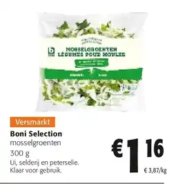 Colruyt Boni Selection mosselgroenten 300 g aanbieding