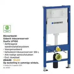 GAMMA Geberit inbouwreservoir aanbieding