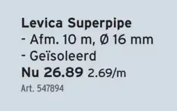 GAMMA Levica Superpipe - Afm. 10 m, Ø 16 mm - Geïsoleerd aanbieding