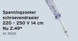 GAMMA Spanningzoeker schroevendraaier aanbieding