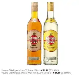 Colruyt Havana Club Especial rum 37,5 % vol 70 cl aanbieding