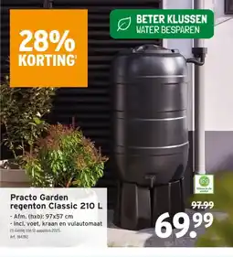 GAMMA Practo Garden regenton Classic 210 L aanbieding