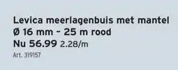 GAMMA Levica meerlagenbuis met mantel Ø 16 mm - 25 m rood aanbieding