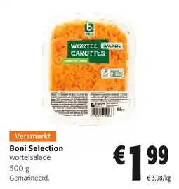 Colruyt Boni Selection wortelsalade 500 g aanbieding
