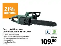 GAMMA Bosch kettingzaag UniversalChain 35 1800W aanbieding