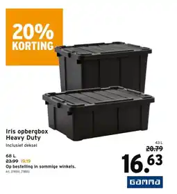 GAMMA Iris opbergbox Heavy Duty aanbieding