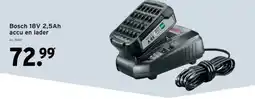GAMMA Bosch 18V 2,5Ah accu en lader aanbieding