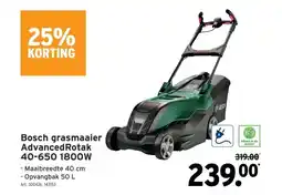 GAMMA Bosch grasmaaier Advanced Rotak 40-650 1800W aanbieding
