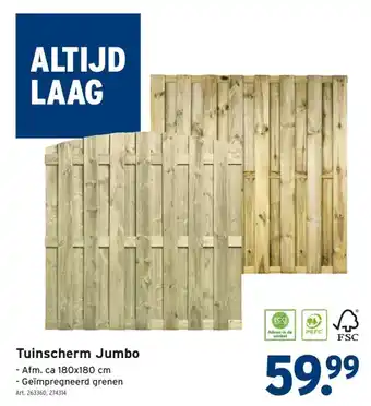 GAMMA Tuinscherm Jumbo aanbieding