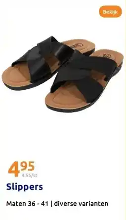 Action Slippers Maten 36 - 41 | diverse varianten aanbieding