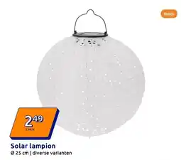 Action Solar lampion aanbieding