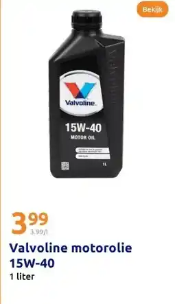 Action Valvoline motorolie 15W-40 1 liter aanbieding