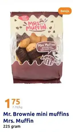 Action Мг. Brownie mini muffins Mrs. Muffin aanbieding