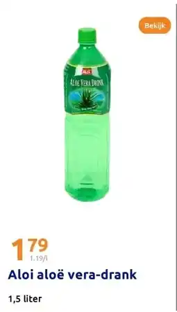 Action Aloi aloë vera-drank 1,5 liter aanbieding