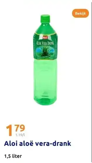 Action Aloi aloë vera-drank 1,5 liter aanbieding