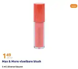 Action Max & More vloeibare blush aanbieding