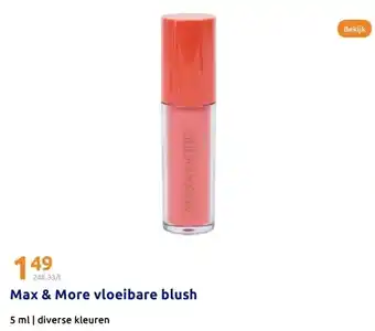 Action Max & More vloeibare blush aanbieding