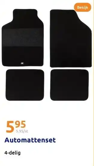 Action Automattenset 4-delig aanbieding