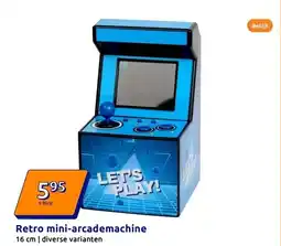 Action Retro mini-arcademachine 16 cm | diverse varianten aanbieding