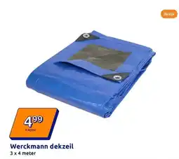 Action Werckmann dekzeil 3 x 4 meter aanbieding