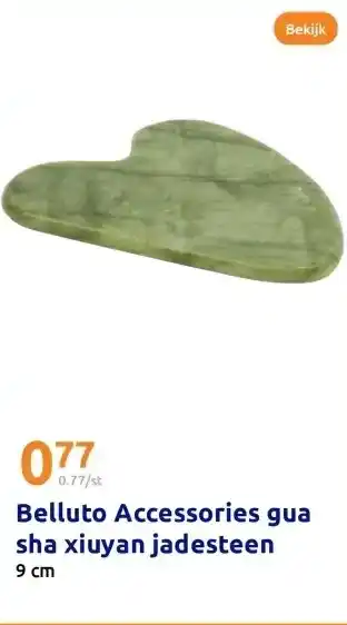 Action Belluto Accessories gua sha xiuyan jadesteen 9 cm aanbieding
