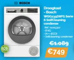 Krëfel Bosch Droogkast WQG235D8FG Serie 6 SelfCleaning condense aanbieding