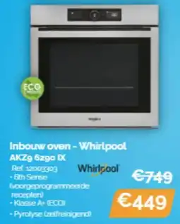 Krëfel Whirlpool Inbouw oven AKZ9 6290 IX aanbieding