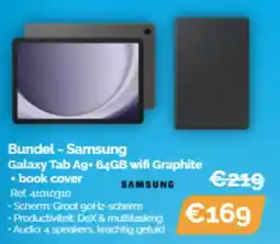 Krëfel Samsung Galaxy Tab Ag+ 64GB wifi Graphite Bundel aanbieding