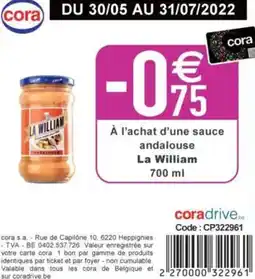 Cora La William aanbieding