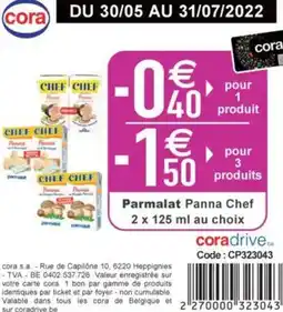 Cora Parmalat Panna Chef aanbieding