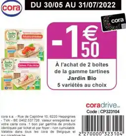 Cora Jardin Bio aanbieding
