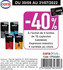 Cora Lavazza Espresso maestro aanbieding