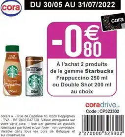 Cora Starbucks aanbieding