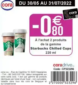 Cora Starbucks Chilled Cups aanbieding
