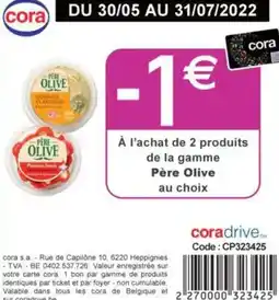 Cora Père Olive aanbieding