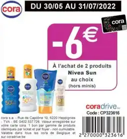 Cora Nivea Sun aanbieding