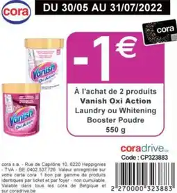 Cora Vanish Oxi Action aanbieding
