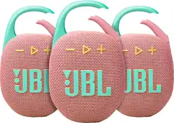 Coolblue JBL Clip 5 Rose Lot de 3 aanbieding