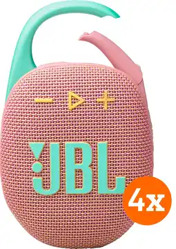 Coolblue JBL Clip 5 Rose Lot de 4 aanbieding