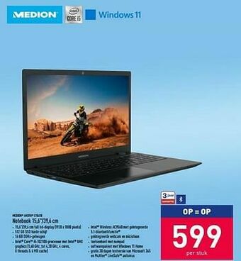 Medion akoya e15410 notebook 15,6``-39,6 cm