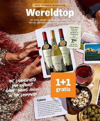 Albert Heijn Catena Malbec, White Clay, Cabernet Sauvignon Of Chardonnay aanbieding