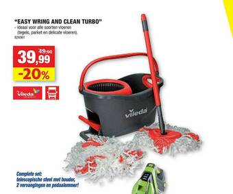 Hubo Easy Wring And Clean Turbo aanbieding